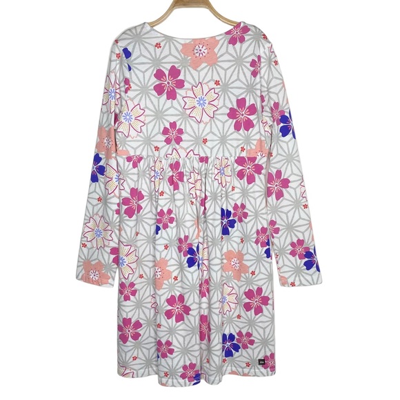 Tea Collection Long Sleeve Wrap Neck Dress - Picture 3 of 7